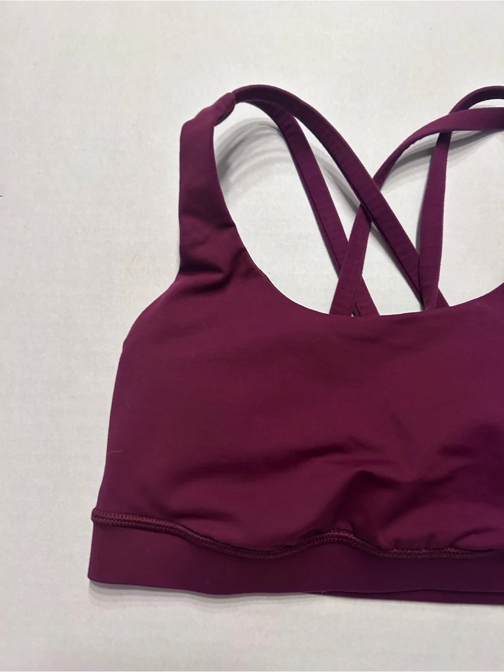 Lululemon Energy Sports Bra Burgundy Size 4